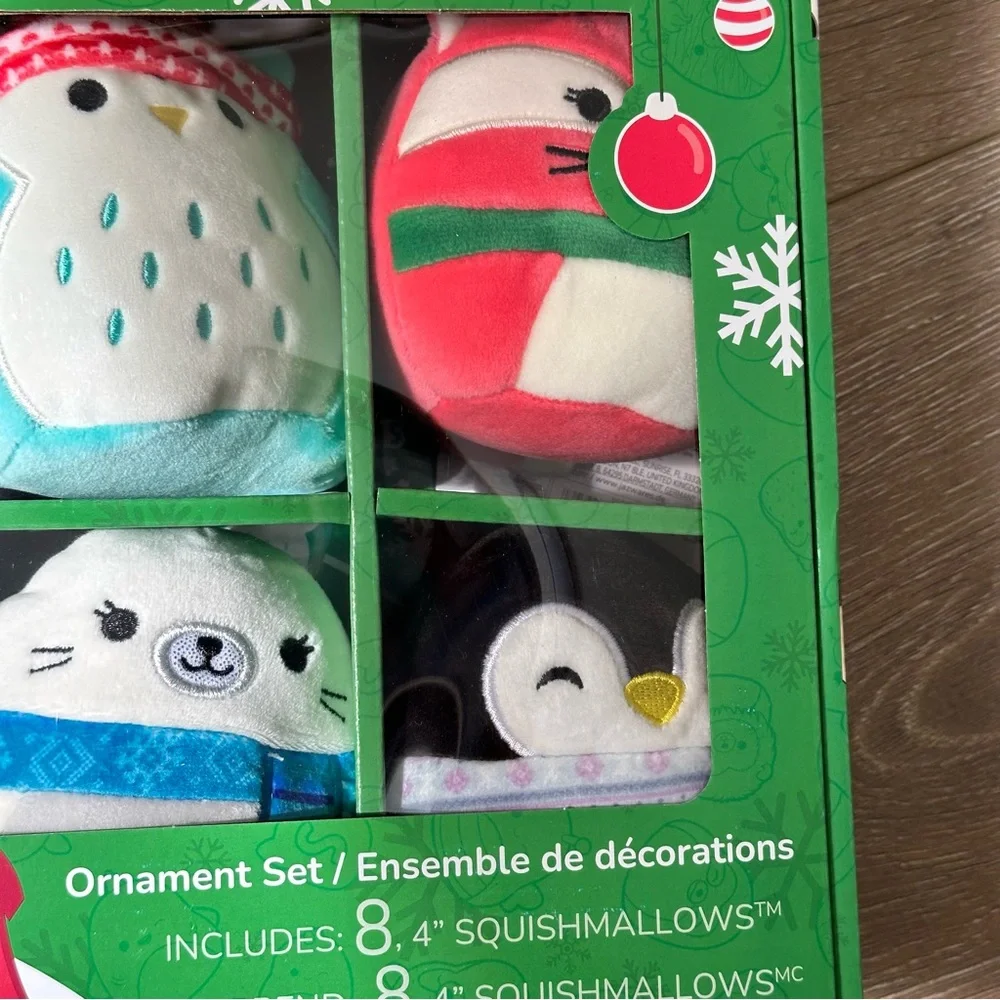 2023 Squishmallow Christmas Ornament Set